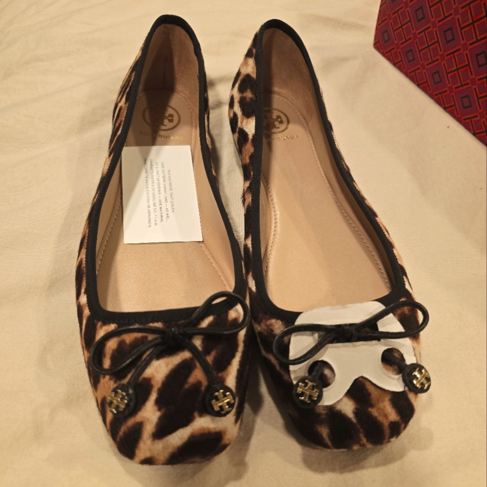 Tory Burch Laila Deiver Ballet - leopard
